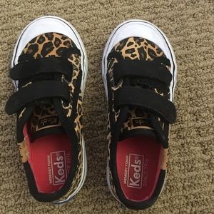 Leopard print toddler sperrys